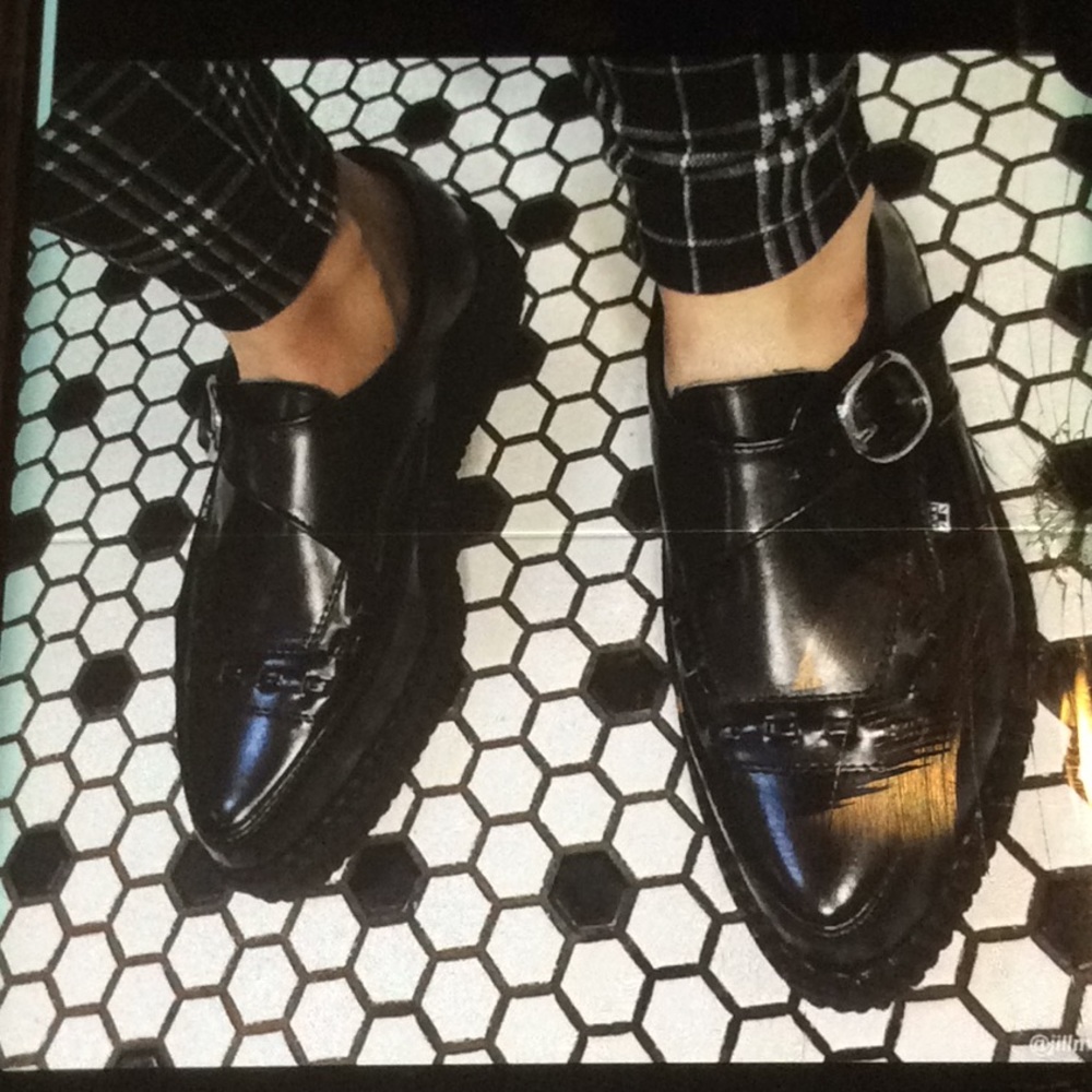 NWOT CALVIN KLEIN VESPERA LEATHER CREEPER